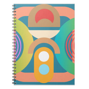 Cuaderno Formas geométricas de abstracto Minimalista pálido