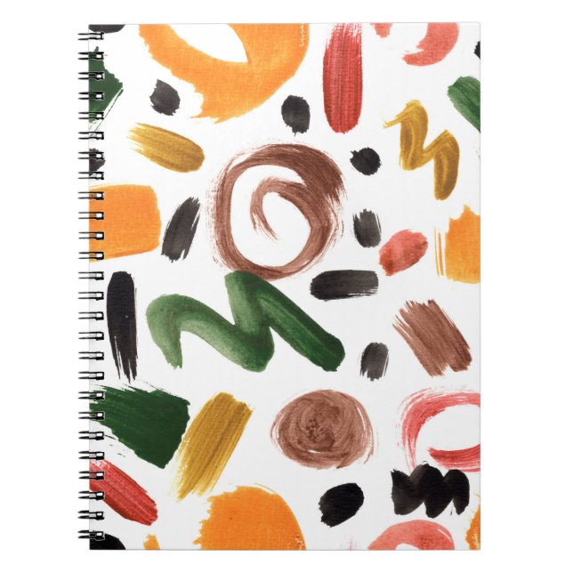 Cuaderno Formas geométricas de acuarela. Bella de pintura a (Frente)