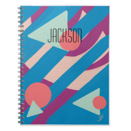 Cuaderno Formas geométricas de óleo paleta vintage