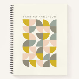 Cuaderno Formas geométricas de pastel personalizadas
