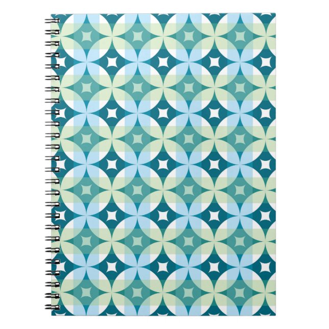 Cuaderno Formas geométricas, fondo de pantalla abstracto vi (Frente)