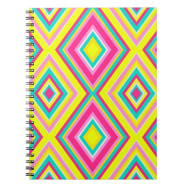Cuaderno Formas geométricas modernas Triángulos patrón (Frente)
