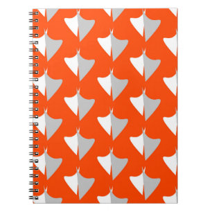 Cuaderno Formas geométricas retro con patrón abstracto sin 