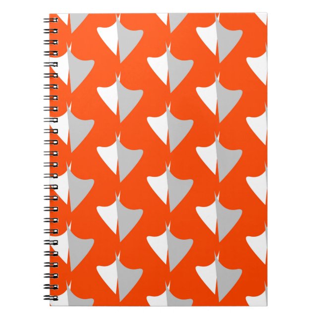 Cuaderno Formas geométricas retro con patrón abstracto sin  (Frente)