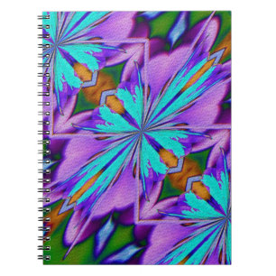 Cuaderno Formas moradas y acuáticas Resumen de notas de art