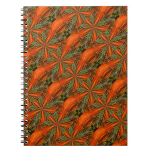 Cuaderno Formas naranjas Y Verdes Resumen Bloc De Notas De