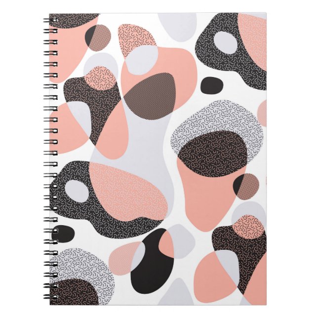 Cuaderno Formas Naturales: Textura Geométrica Sin Marea. (Frente)