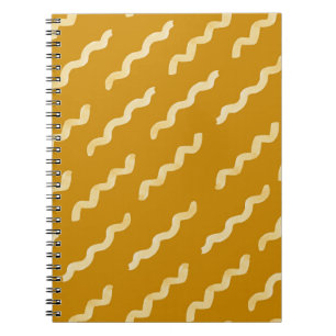 Cuaderno Formas orgánicas patrón ingenuo. Aquarela abstract