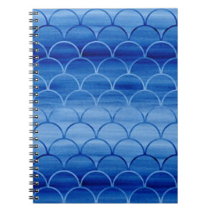 Cuaderno Formas para ventilador de color azul de sueño
