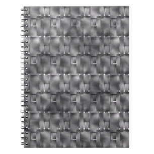 Cuaderno Formas rectangulares de color gris y manchas oscur