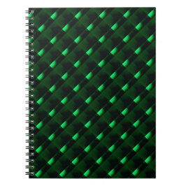 Cuaderno Formas verdes y claras oscuras con ilusión luminos