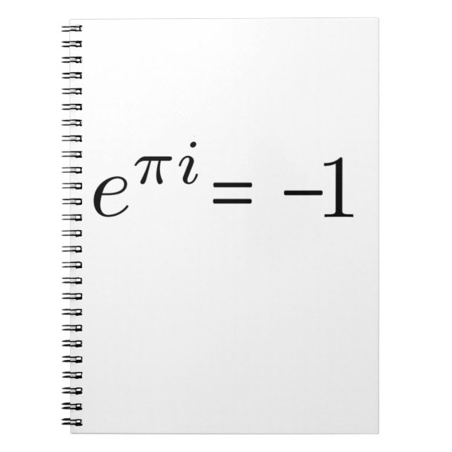 Cuaderno ¡Fórmula de Euler! (Frente)