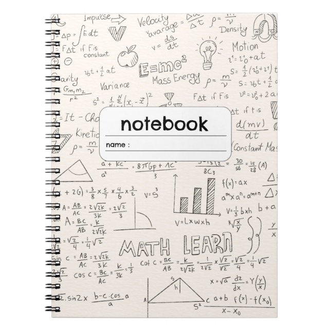 Cuaderno Fórmula de Geometría Algebraica (Frente)