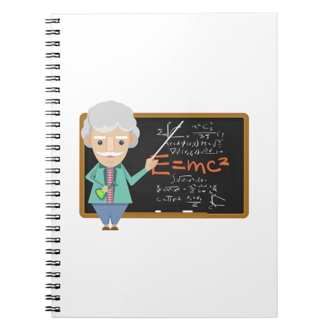 Cuaderno Fórmula EMC2 de profesor de ciencias (Frente)