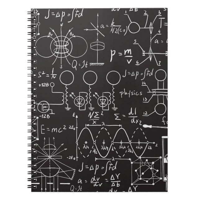Cuaderno Fórmulas científicas: Patrulla de cálculos de Chal (Frente)