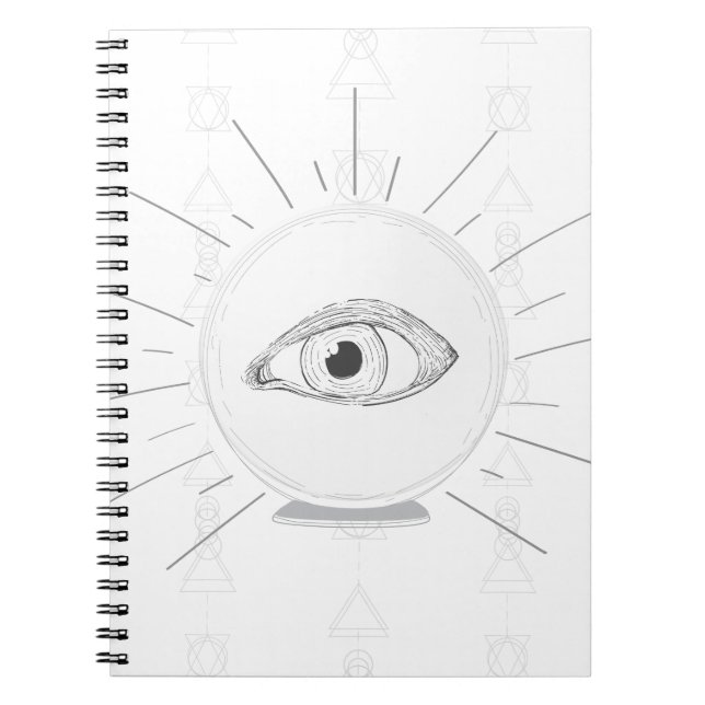 Cuaderno Fortune Teller Eye Seer Esoteric Crystal Ball (Frente)