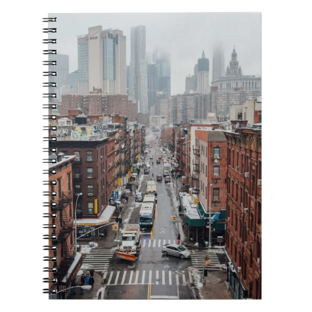CUADERNO FOTO AÉREA DE CITYSCAPE DURANTE EL DÍA (Frente)
