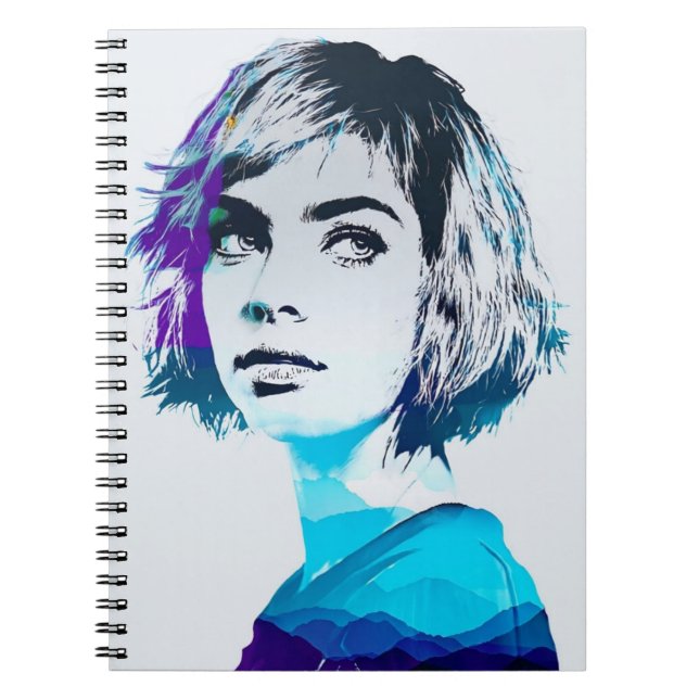 Cuaderno Foto azul | Diario de bloc de notas (Frente)