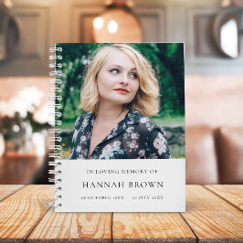 Cuaderno Foto conmemorativa | En Memoria Amada Moderna Eleg