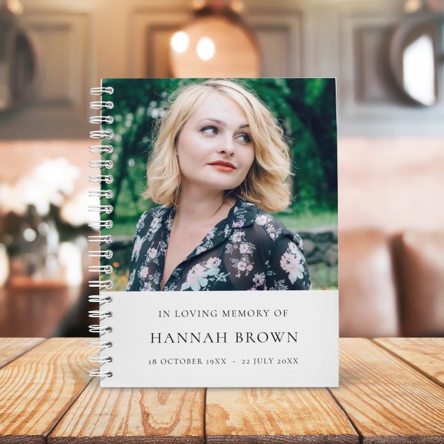 Cuaderno Foto conmemorativa | En Memoria Amada Moderna Eleg (Subido por el creador)