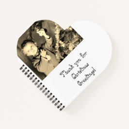 Cuaderno Foto de agradecimiento de Navidad
