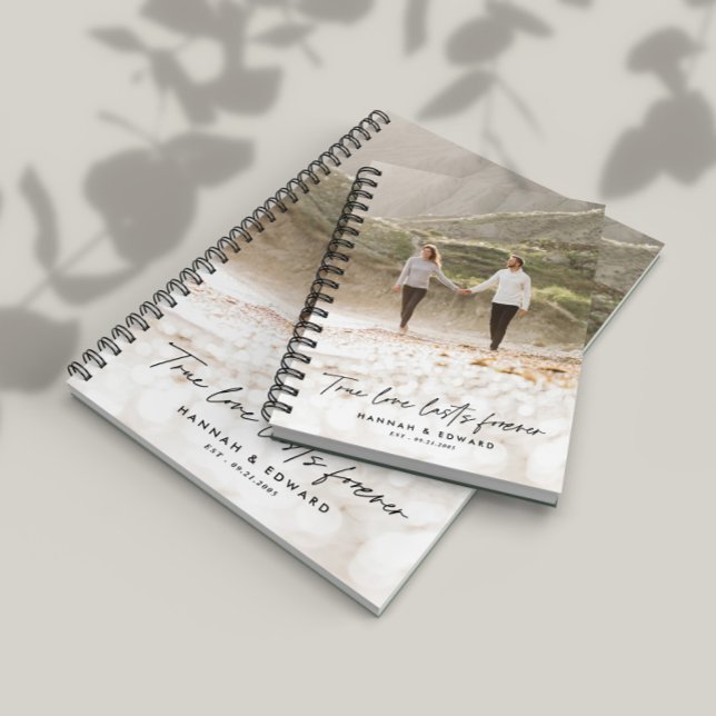 Cuaderno Foto de amor verdadero regalo personalizado mínimo (Subido por el creador)