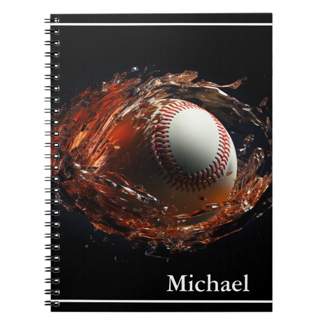Cuaderno Foto de béisbol (Frente)