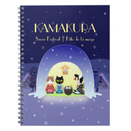 Cuaderno Foto de celebración de Snowy de Edo-Neko