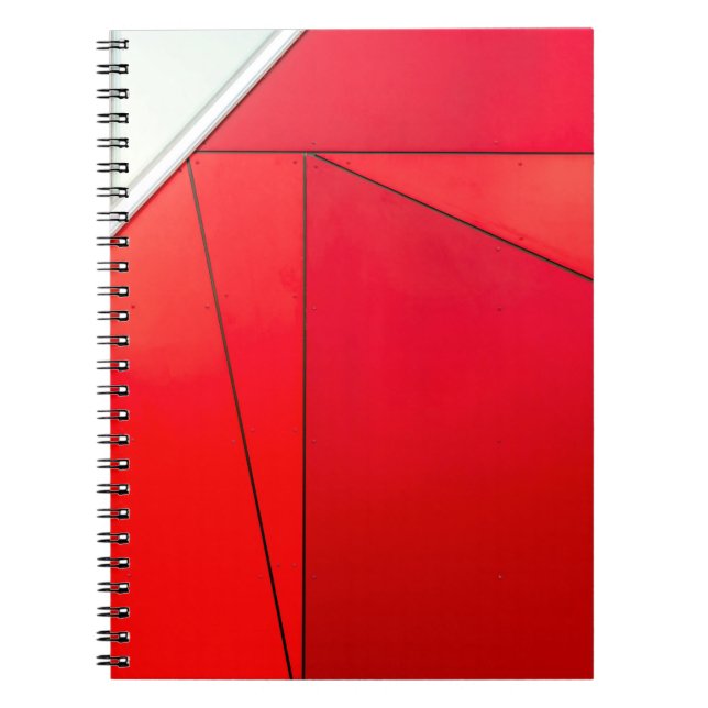 Cuaderno Foto de cierre del tablero rojo (Frente)