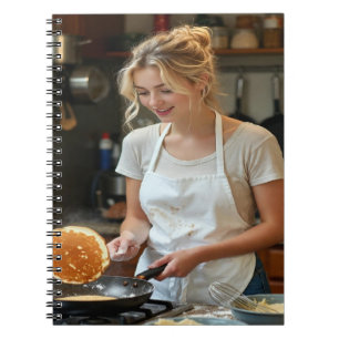 Cuaderno Foto de Cocinar Panqueques Personalizable