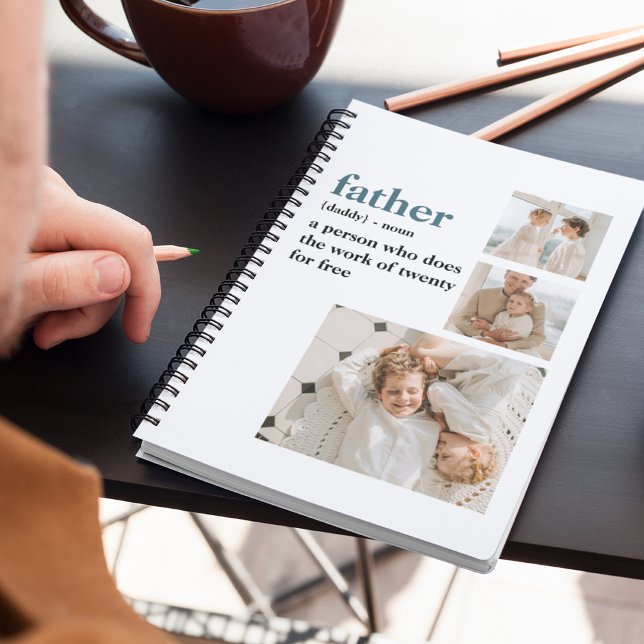 Cuaderno Foto de colección moderna Regalo del Día de los Pa (Subido por el creador)