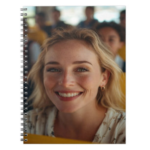 Cuaderno Foto de conductor de autobús escolar personalizada
