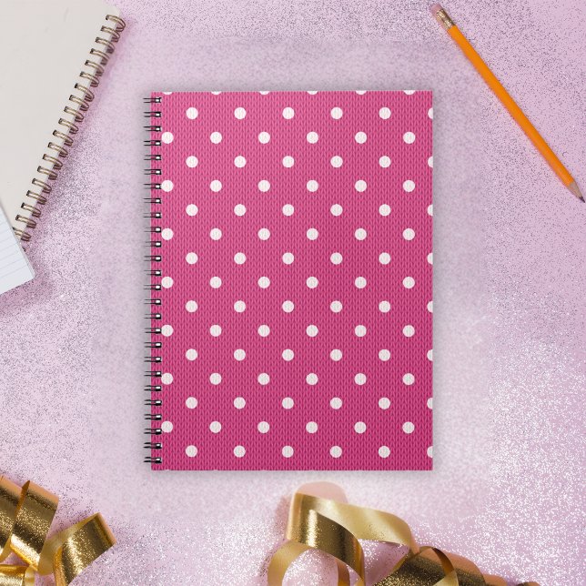 Cuaderno Foto de Dotty Delight Red (A Dotty Delight Red photo Notebook.)