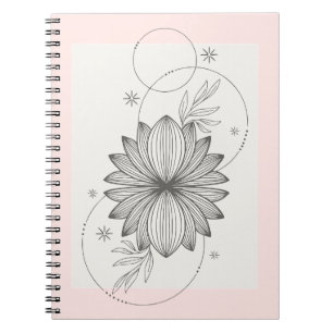 Cuaderno Foto de espiral estética Minimalista de marfil bei