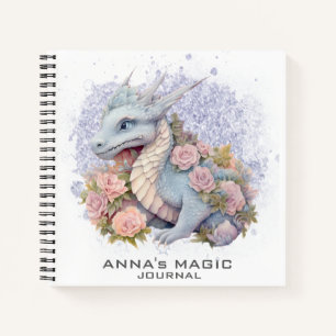 Cuaderno *~* Foto de flores de dragón de atracción de la le