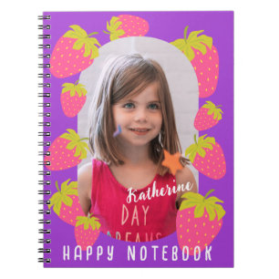 Cuaderno Foto de fresa violeta