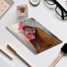 Cuaderno Foto de gallina roja