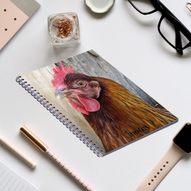 Cuaderno Foto de gallina roja (In Situ)