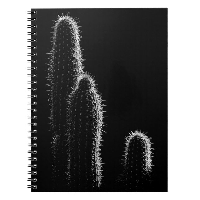 CUADERNO FOTO DE GRAYSCALE DE CACTUS (Frente)