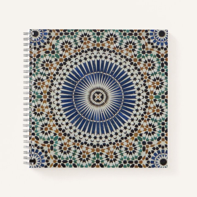 Cuaderno Foto de hermosa mosaico marroquí (Anverso)