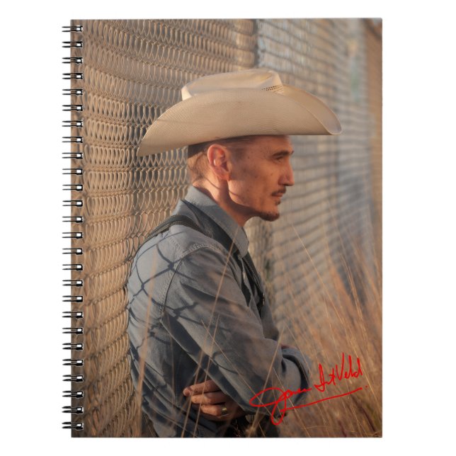 Cuaderno Foto de James Intveld con Autógrafo (Frente)