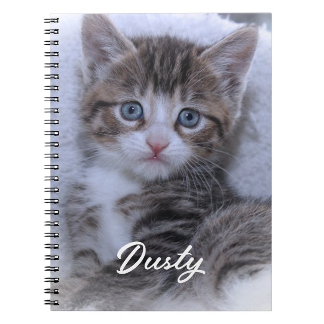 Cuaderno Foto de Kitten de la familia Cute (Frente)