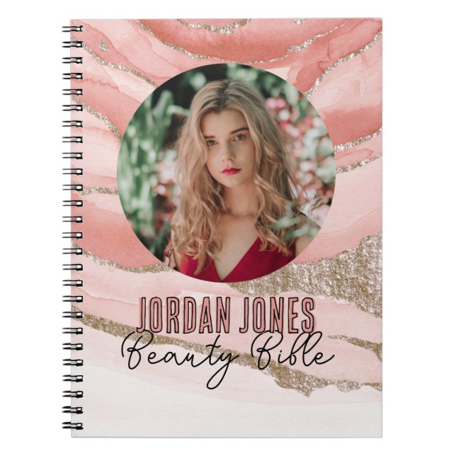 Cuaderno foto de la Biblia de Belleza con un diseño elegant (Frente)