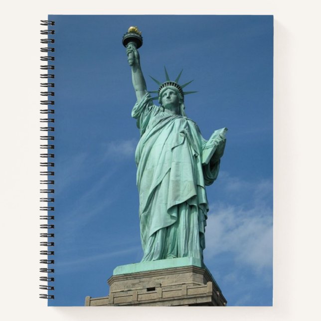 Cuaderno Foto de la estatua de la libertad (Anverso)