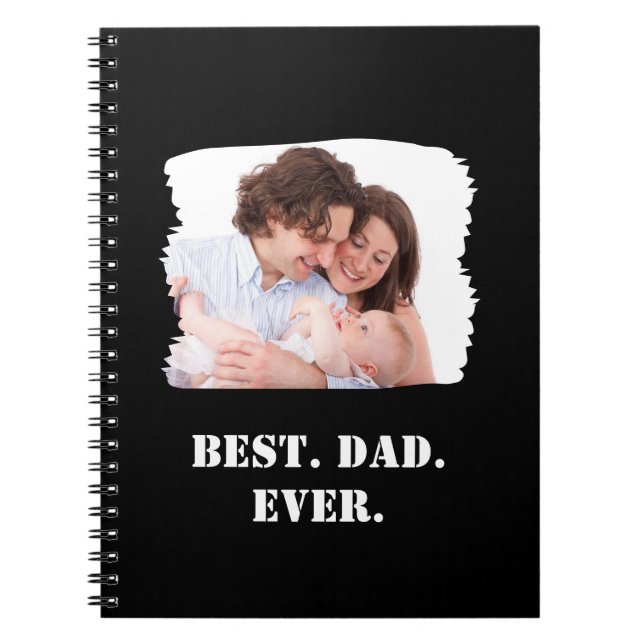 Cuaderno Foto de la familia del personalizado Mejor Día del (Frente)