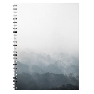 Cuaderno Foto de la naturaleza de los bosques de niebla