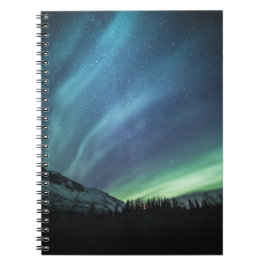 Cuaderno Foto de las luces del norte