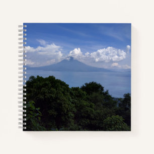 Cuaderno Foto de los volcanes del lago Atitlan