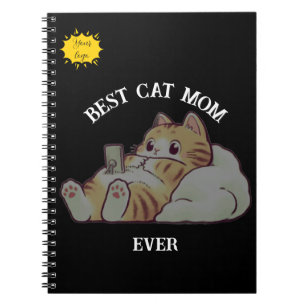 Cuaderno Foto de Mamá de Gato Adorable