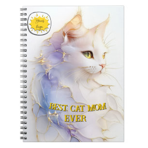 Cuaderno Foto de mamá de gato linda